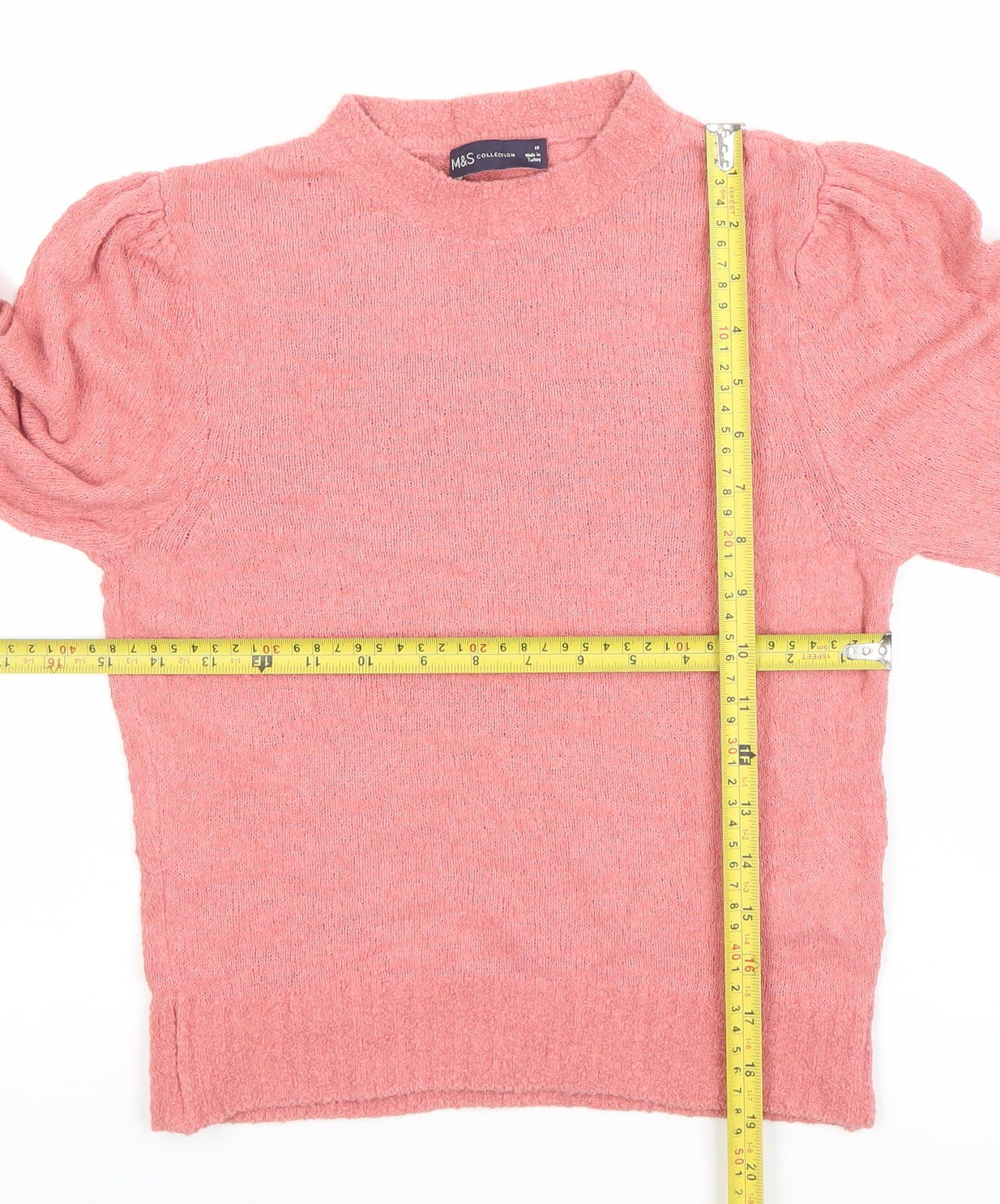 Womens UK Size 10 Marks and Spencer Pink Pullover Jumper
