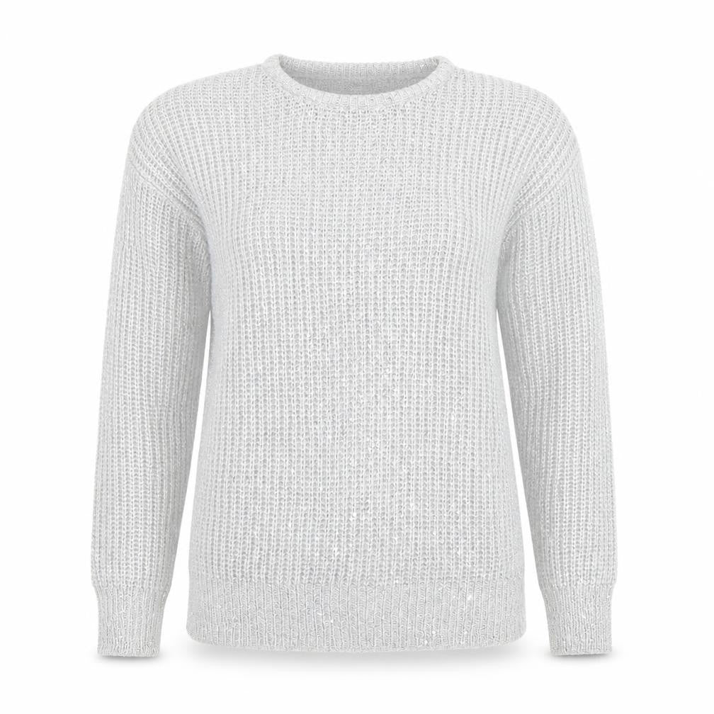 Womens UK Size 10 Atmosphere Silver Pullover Jumper