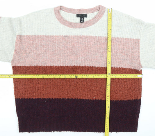 Womens UK Size M New Look Multicoloured Pullover Jumper
