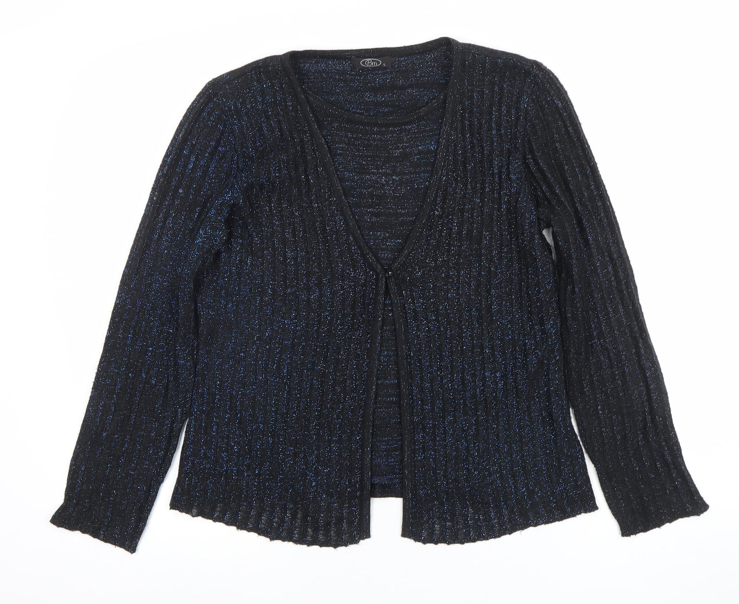Womens UK Size S Pm Black Cardigan Jumper