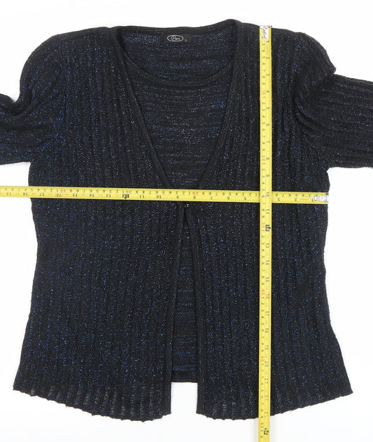 Womens UK Size S Pm Black Cardigan Jumper