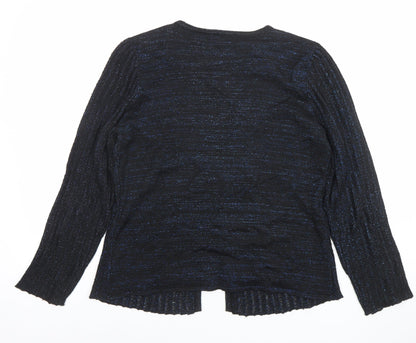 Womens UK Size S Pm Black Cardigan Jumper