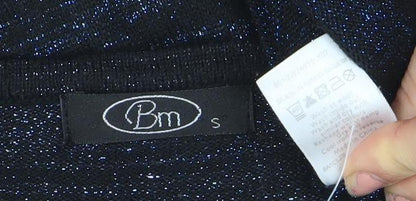 Womens UK Size S Pm Black Cardigan Jumper