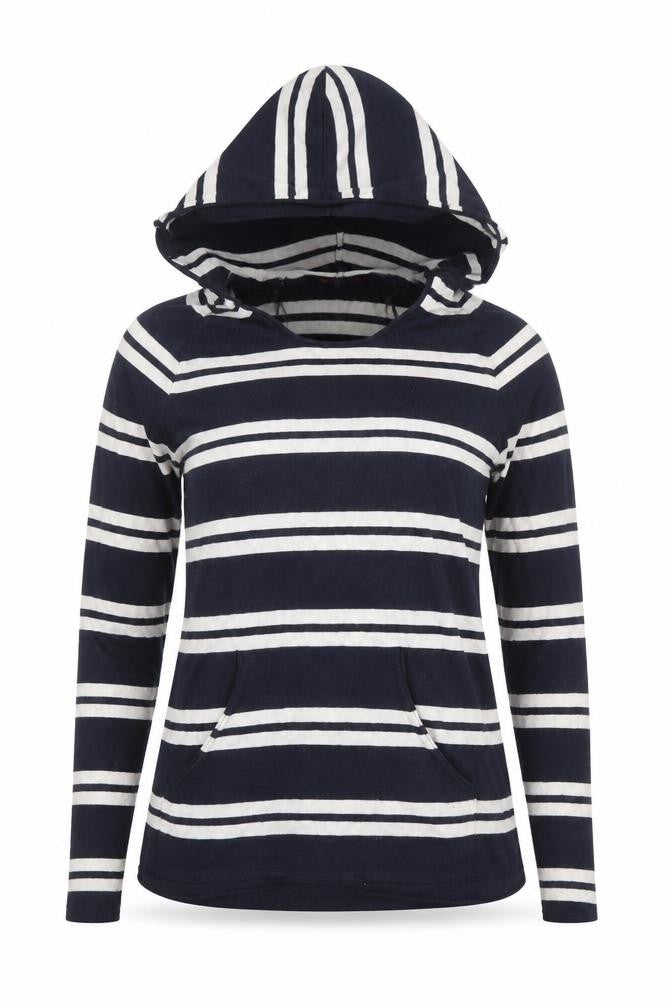 Womens UK Size 8 INC International Concepts Blue Hooded Pullover Jumper