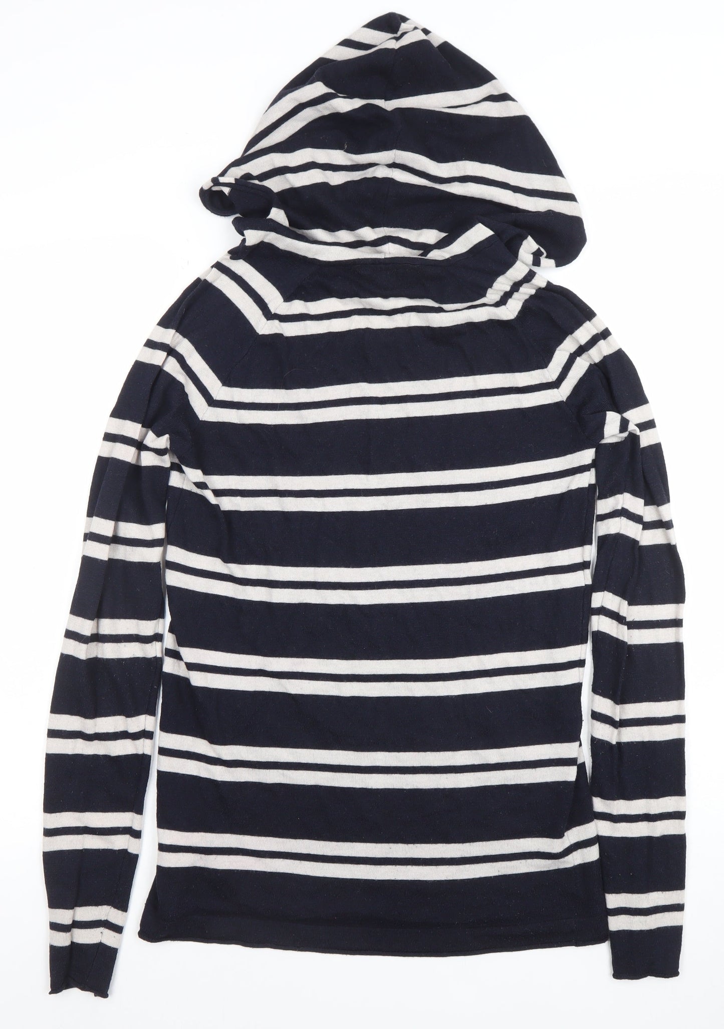 Womens UK Size 8 INC International Concepts Blue Hooded Pullover Jumper