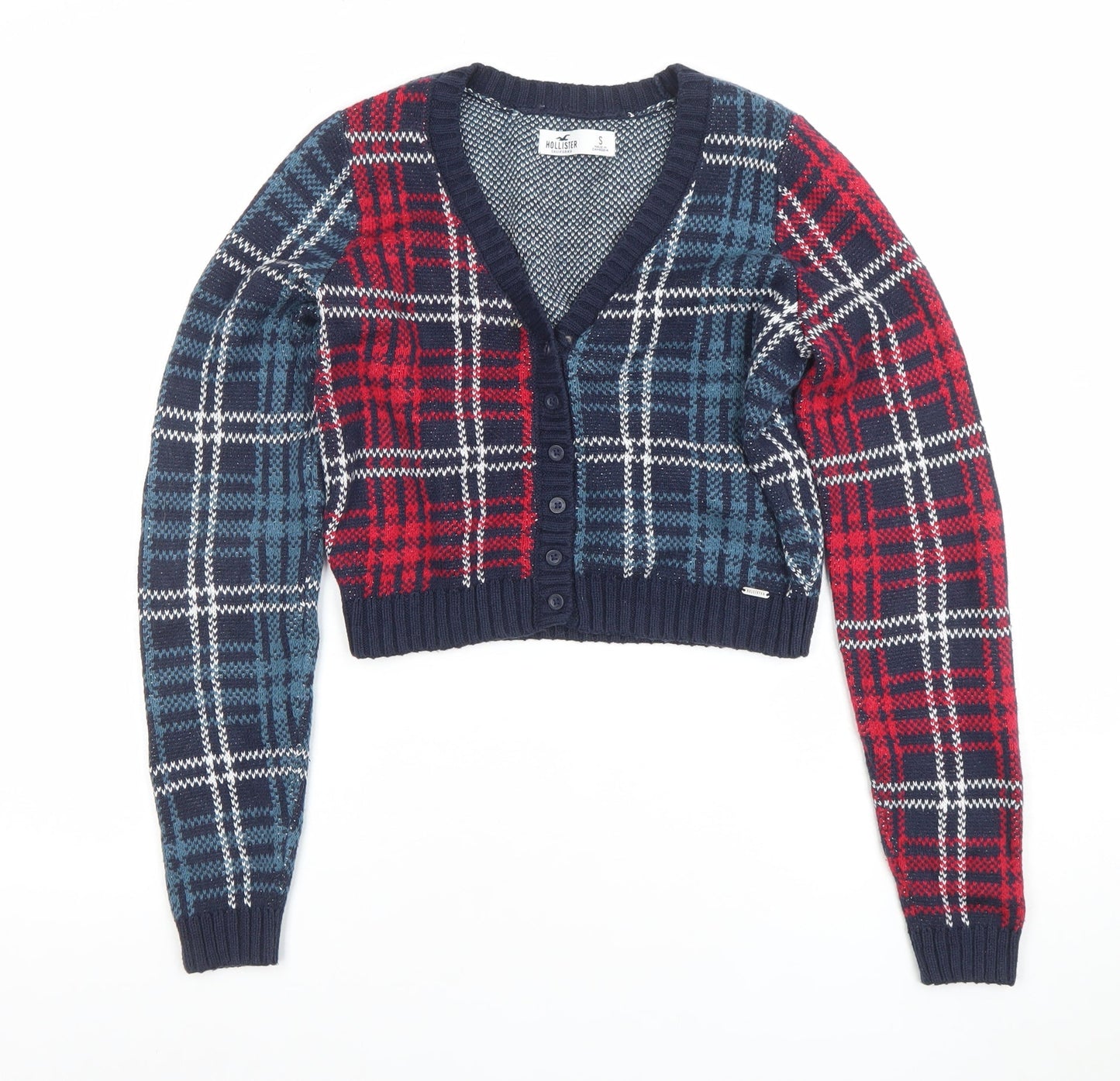 Womens UK Size S Hollister Multicoloured Cardigan Jumper