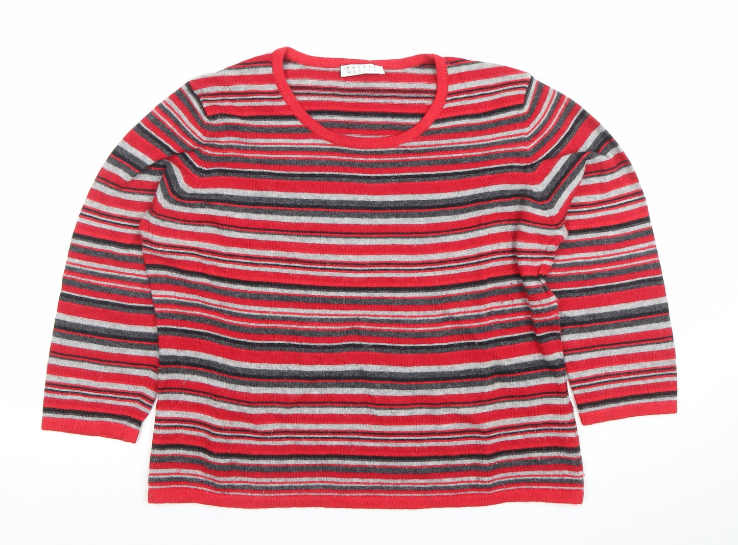 Womens UK Size L Precis Petite Red Pullover Jumper
