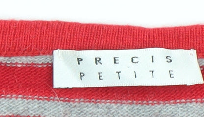 Womens UK Size L Precis Petite Red Pullover Jumper
