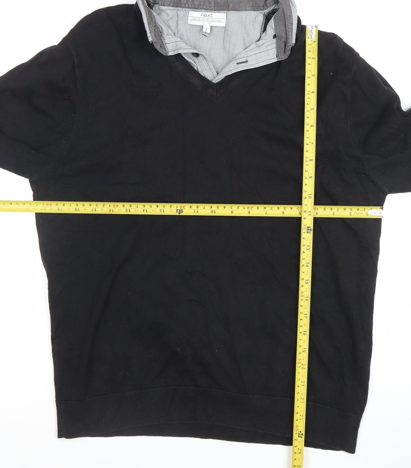 Mens UK Size L NEXT Cotton Blend Polo Shirt