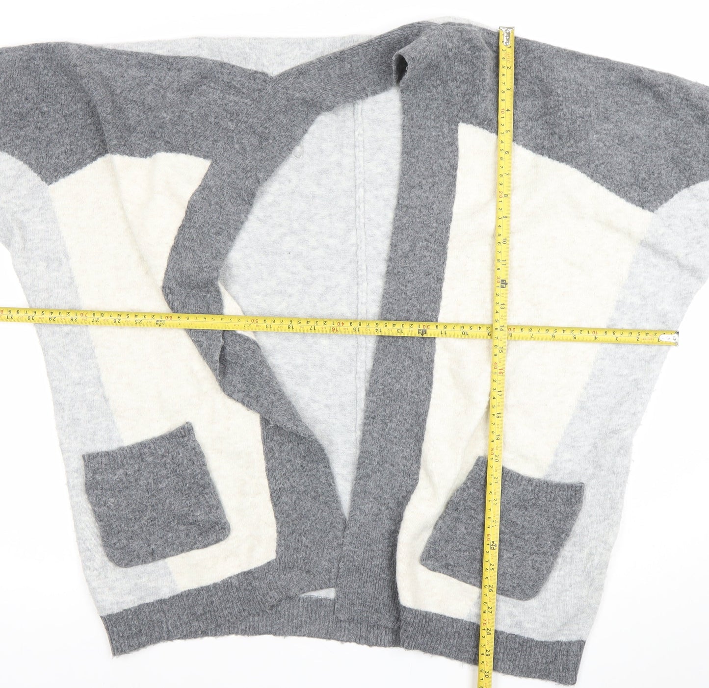 Womens UK Size L Marks and Spencer Grey Cardigan Jumper