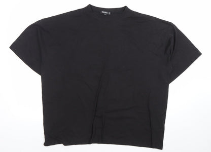 Womens UK Size 12 Missguided Black Basic T-Shirt