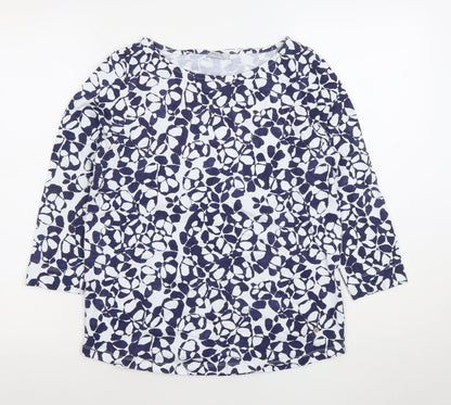 Womens UK Size 12 Bella di Notte Blue Basic T-Shirt