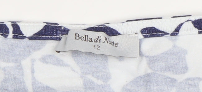 Womens UK Size 12 Bella di Notte Blue Basic T-Shirt