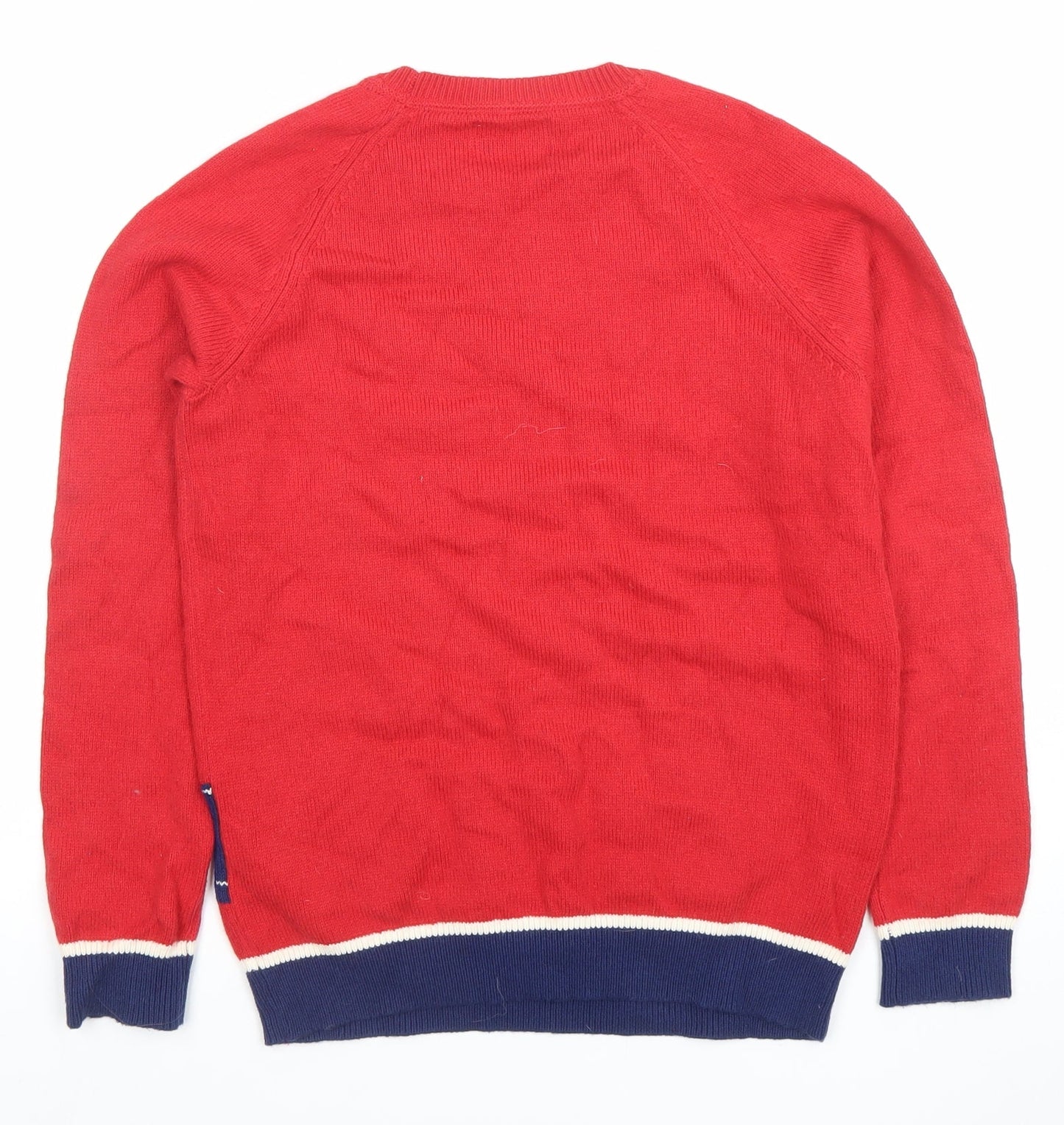Boys UK Size 11-12 Years Mini Boden Red Pullover Jumper