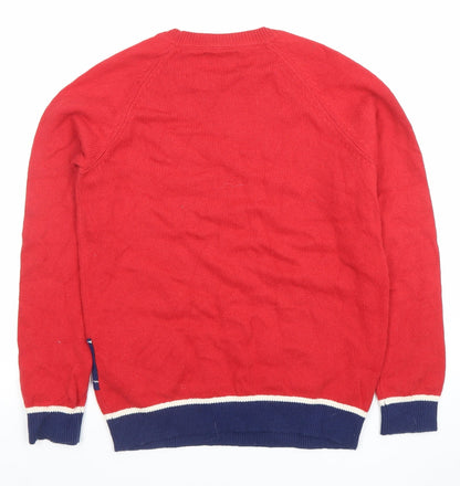 Boys UK Size 11-12 Years Mini Boden Red Pullover Jumper