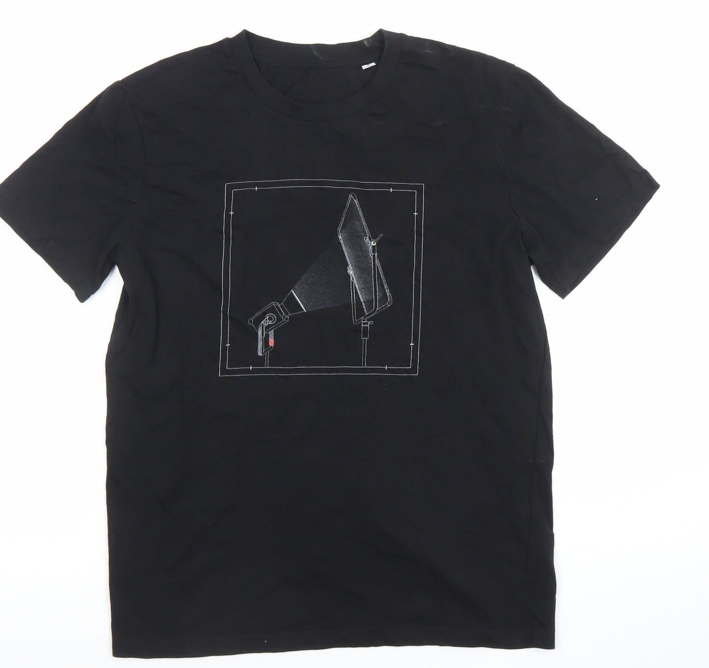 Stanley/Stella Men's Black Graphic Organic Cotton T-Shirt Size S