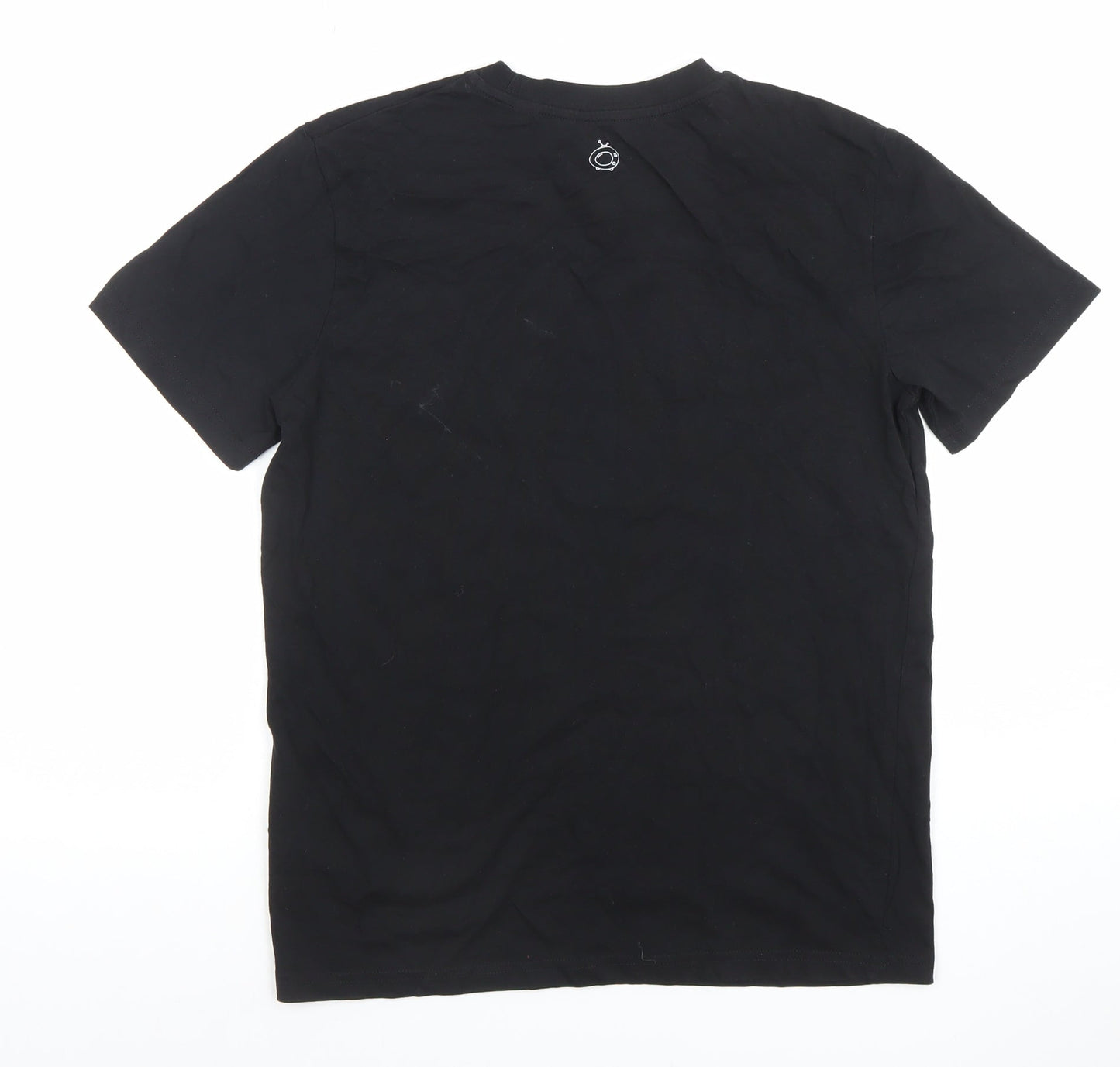 Stanley/Stella Men's Black Graphic Organic Cotton T-Shirt Size S