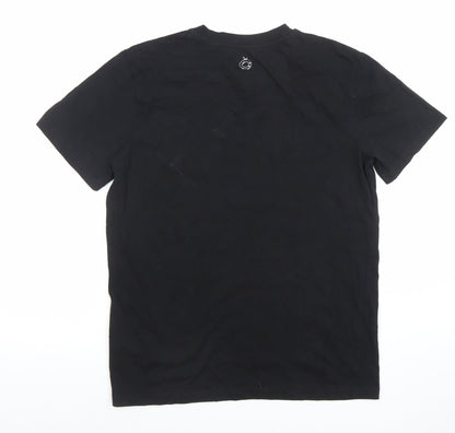 Stanley/Stella Men's Black Graphic Organic Cotton T-Shirt Size S