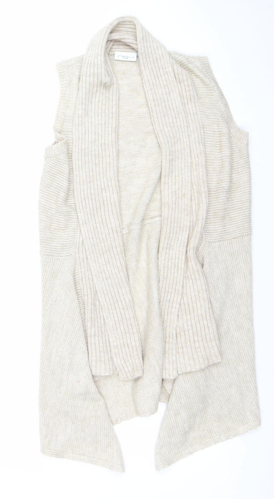 Womens UK Size 10 New Look Beige Cardigan Jumper