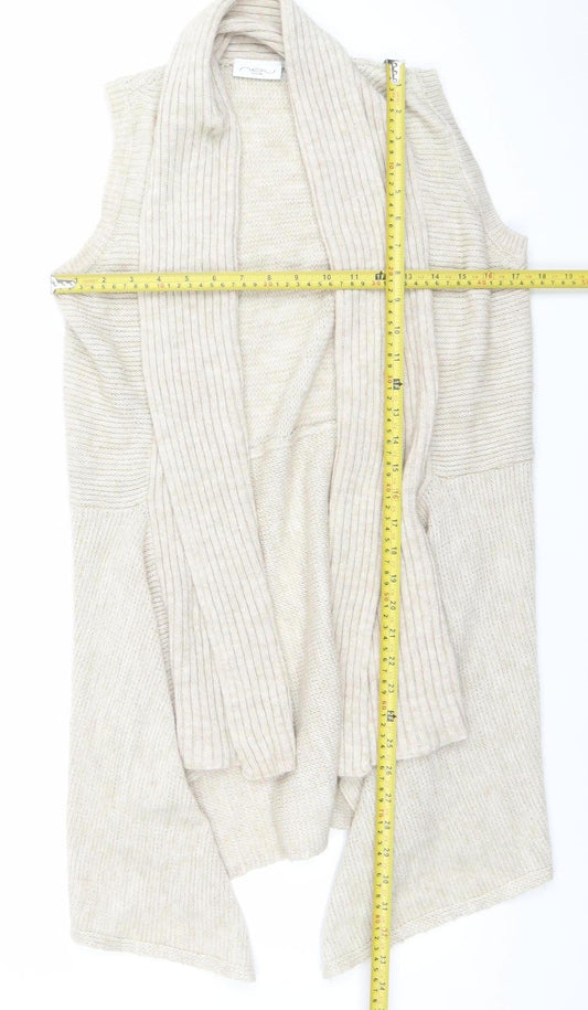 Womens UK Size 10 New Look Beige Cardigan Jumper
