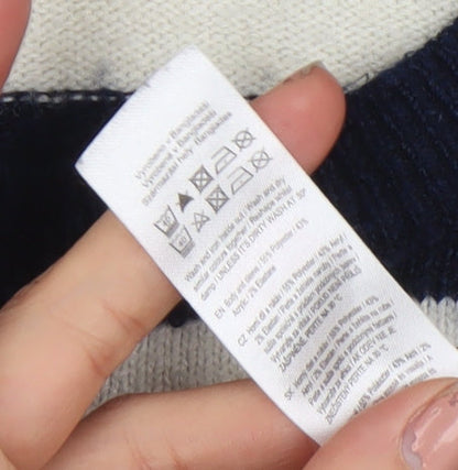 F&F Women’s Multicoloured Striped Star Pullover Jumper XL