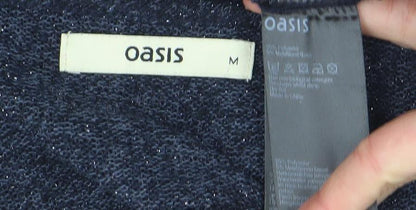 Womens UK Size M Oasis Blue Pullover Jumper