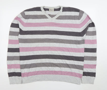 Mens UK Size L BHS Grey Pullover Jumper