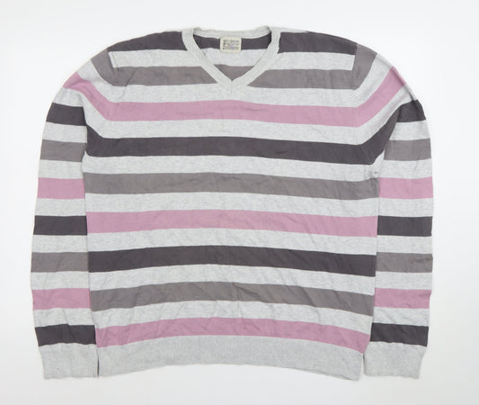 Mens UK Size L BHS Grey Pullover Jumper