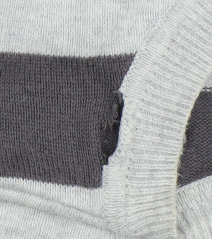 Mens UK Size L BHS Grey Pullover Jumper