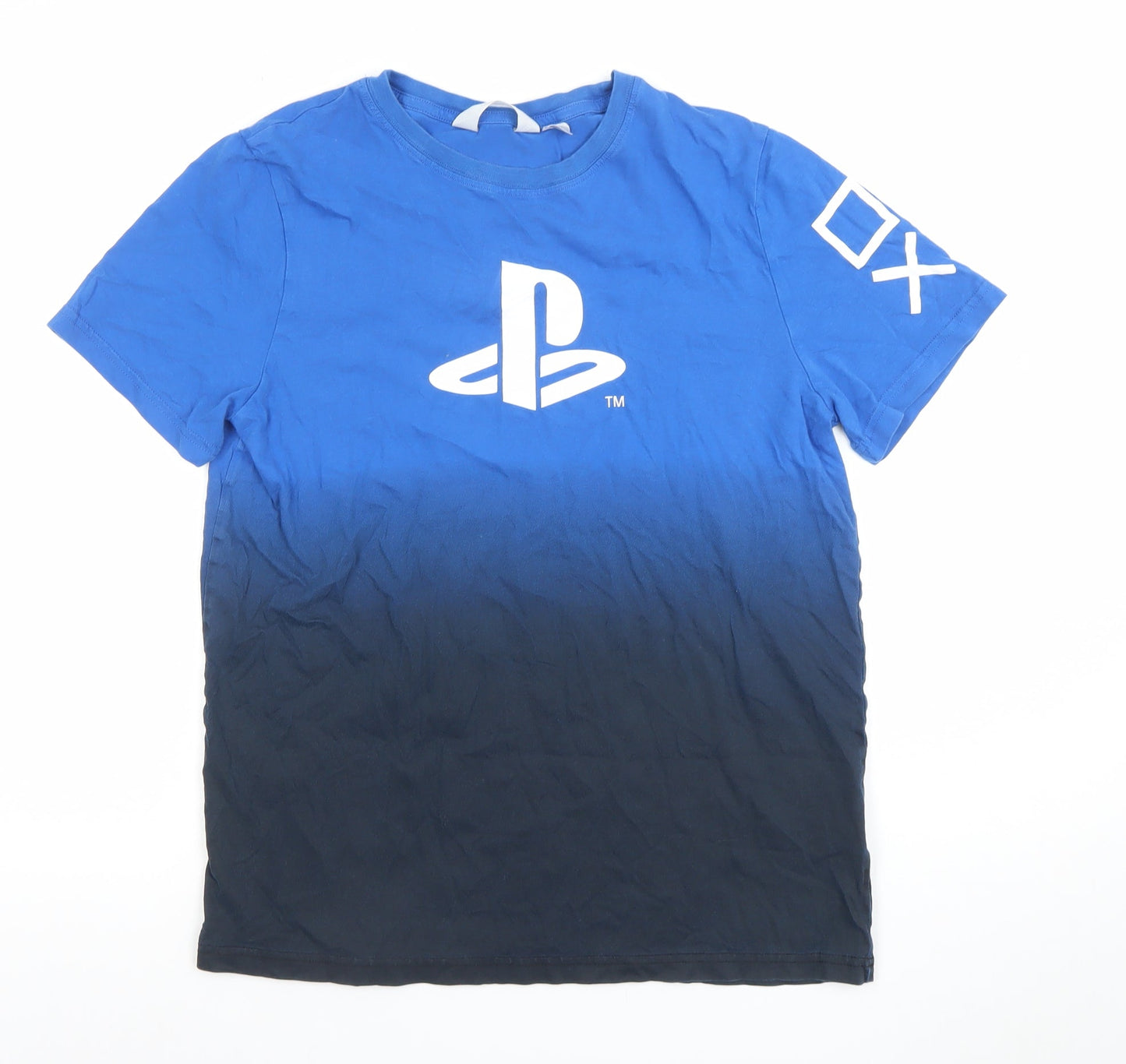 Boys UK Size 14 Years H&M Blue Basic T-Shirt