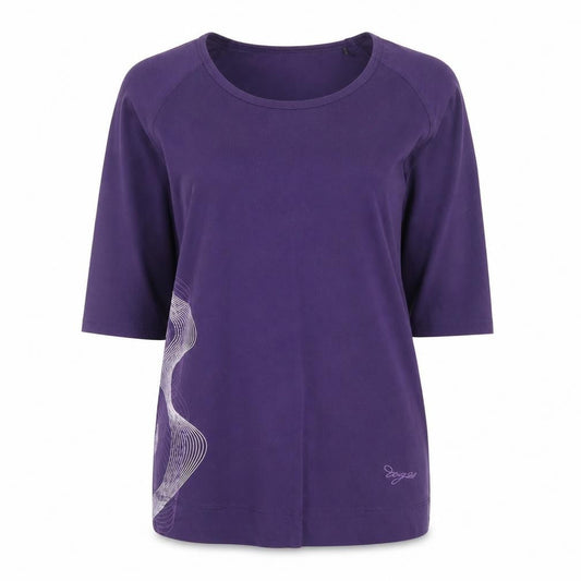Womens UK Size 12 Tog 24 Purple Basic T-Shirt