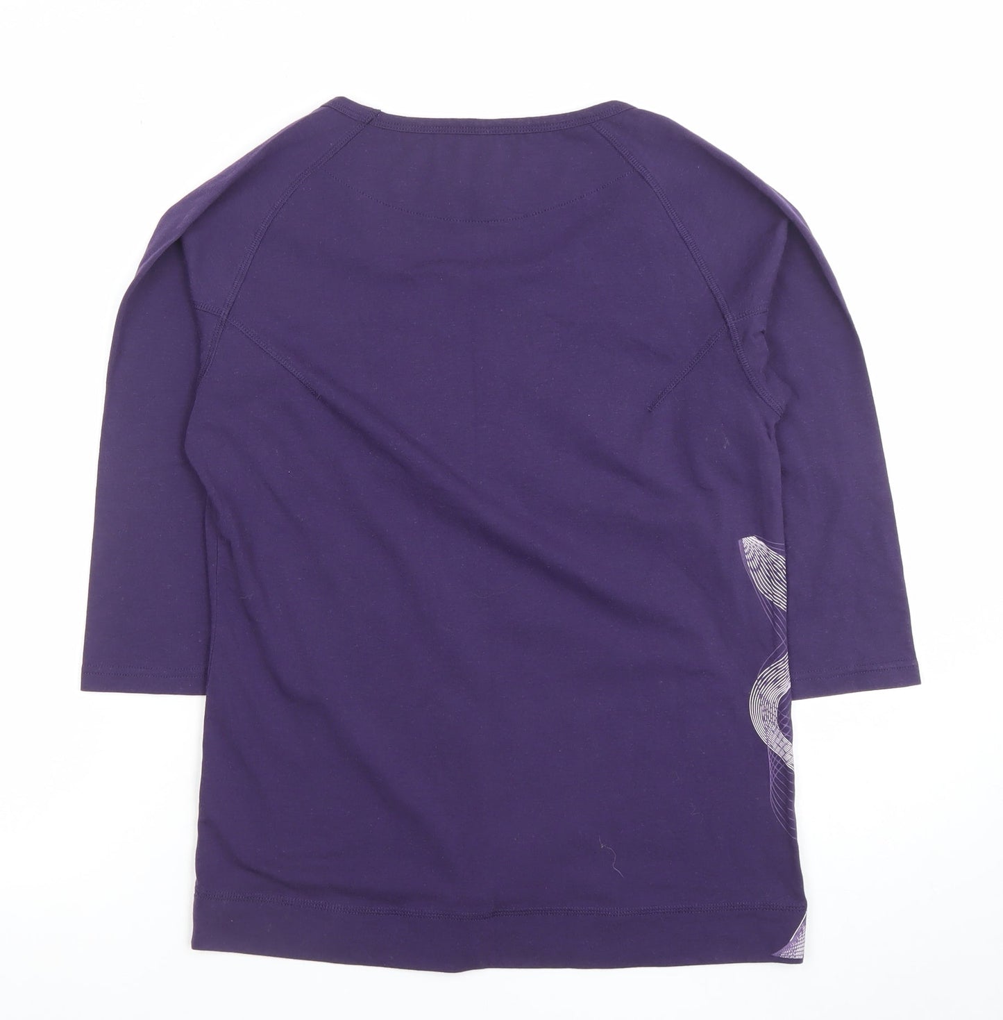 Womens UK Size 12 Tog 24 Purple Basic T-Shirt
