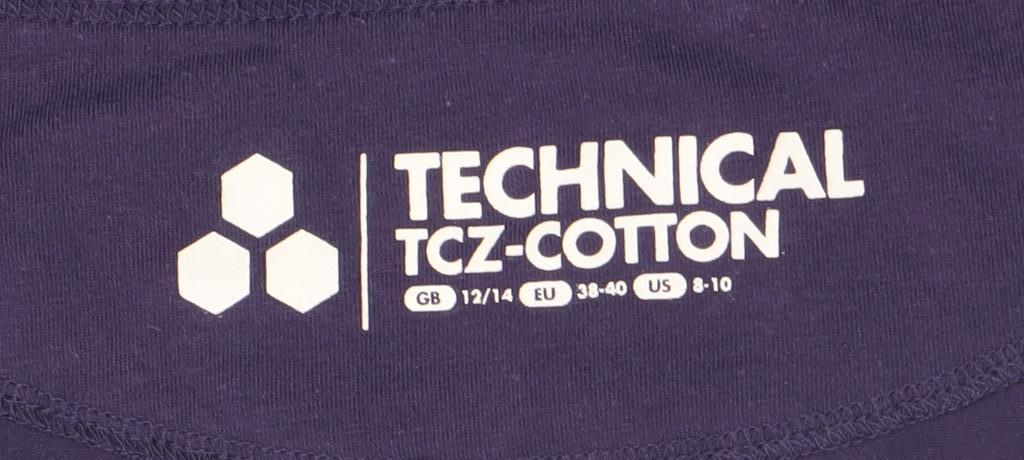 Womens UK Size 12 Tog 24 Purple Basic T-Shirt