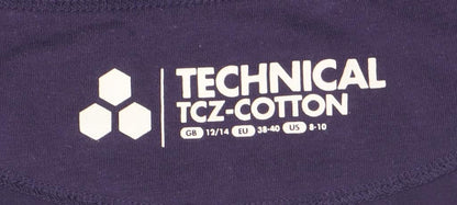 Womens UK Size 12 Tog 24 Purple Basic T-Shirt