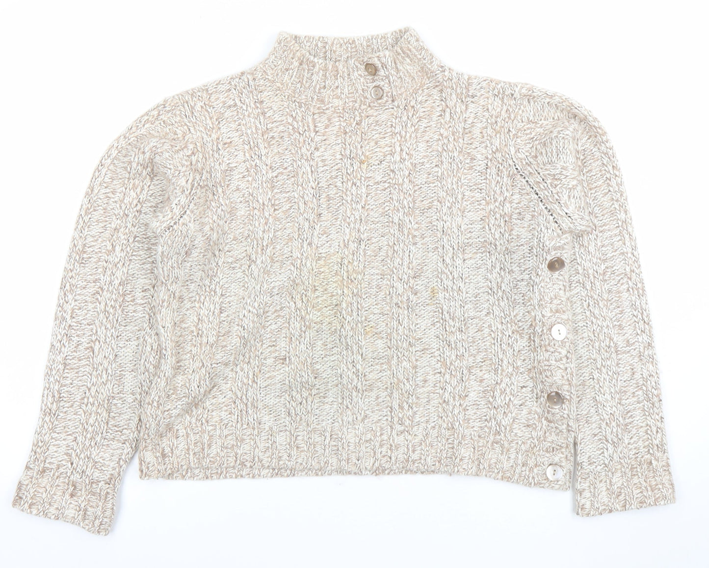 Womens UK Size 18 Papaya Beige Pullover Jumper