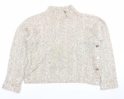 Womens UK Size 18 Papaya Beige Pullover Jumper