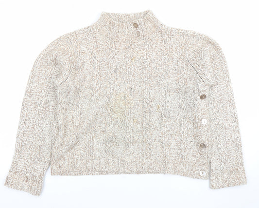 Womens UK Size 18 Papaya Beige Pullover Jumper