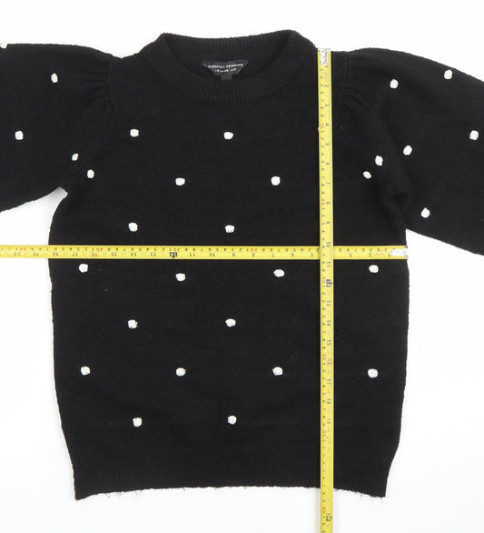 Unisex Adults UK Size M Dorothy Perkins Black Pullover Jumper