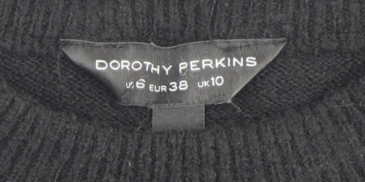 Unisex Adults UK Size M Dorothy Perkins Black Pullover Jumper