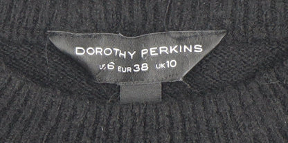 Unisex Adults UK Size M Dorothy Perkins Black Pullover Jumper