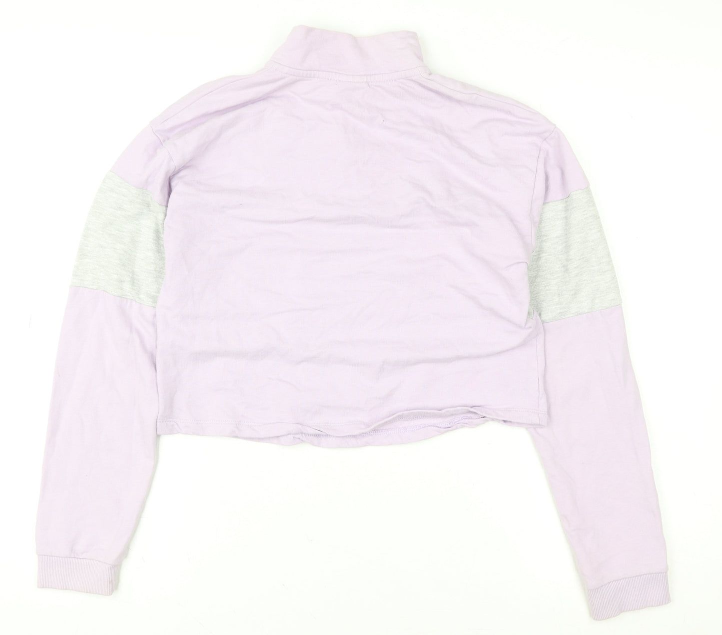 George Girls Purple Minnie Mouse Half Zip Sweatshirt 13-14 Years