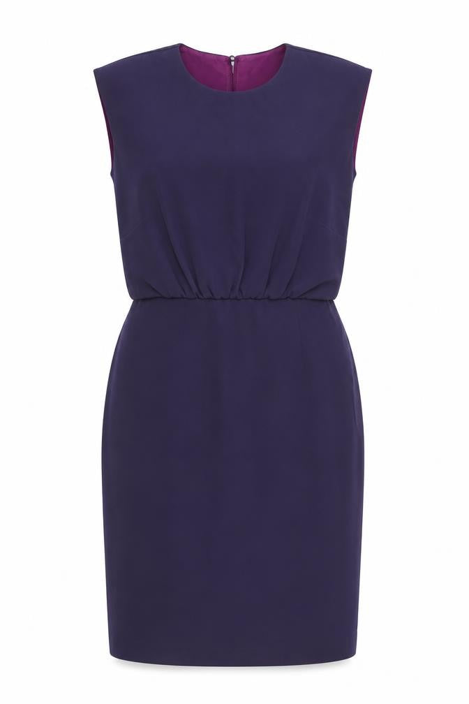 fee G Women Purple Sheath Sleeveless Knee Length Formal Dress Size 14