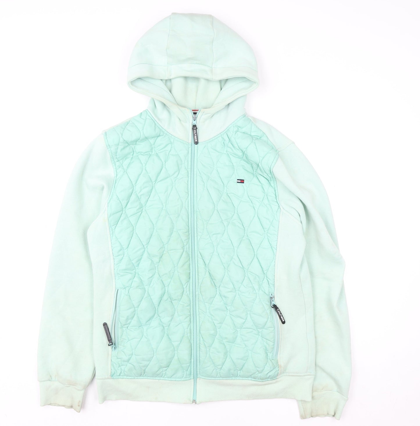 Womens UK Size 2XL Tommy Hilfiger Green Puffer Jacket