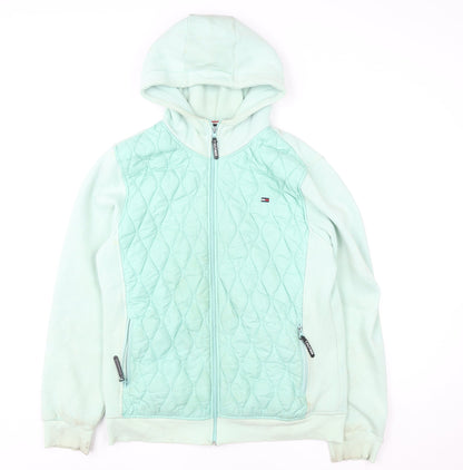 Womens UK Size 2XL Tommy Hilfiger Green Puffer Jacket