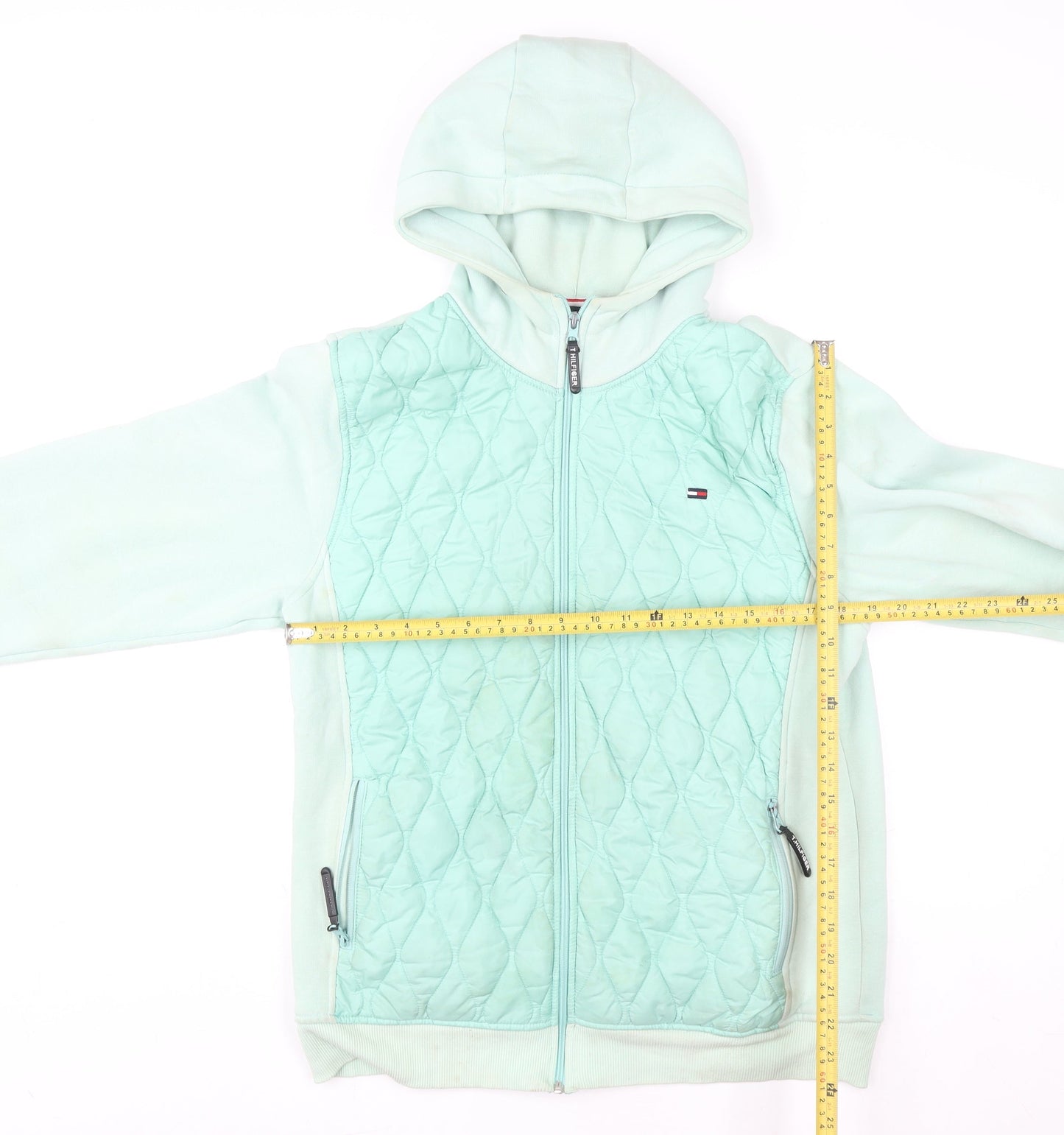 Womens UK Size 2XL Tommy Hilfiger Green Puffer Jacket