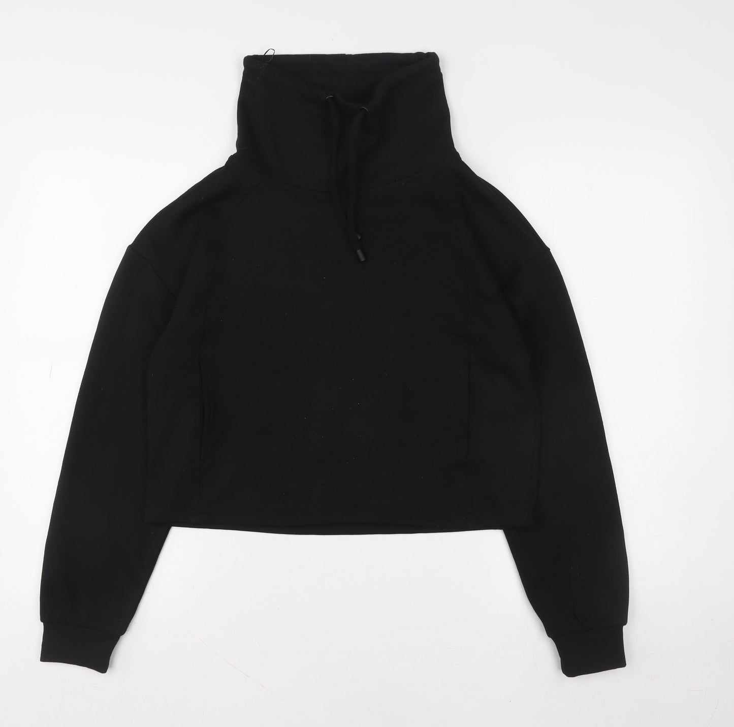 Womens UK Size XS F&F Black Pullover Sweatshirt