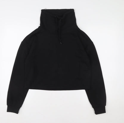 Womens UK Size XS F&F Black Pullover Sweatshirt