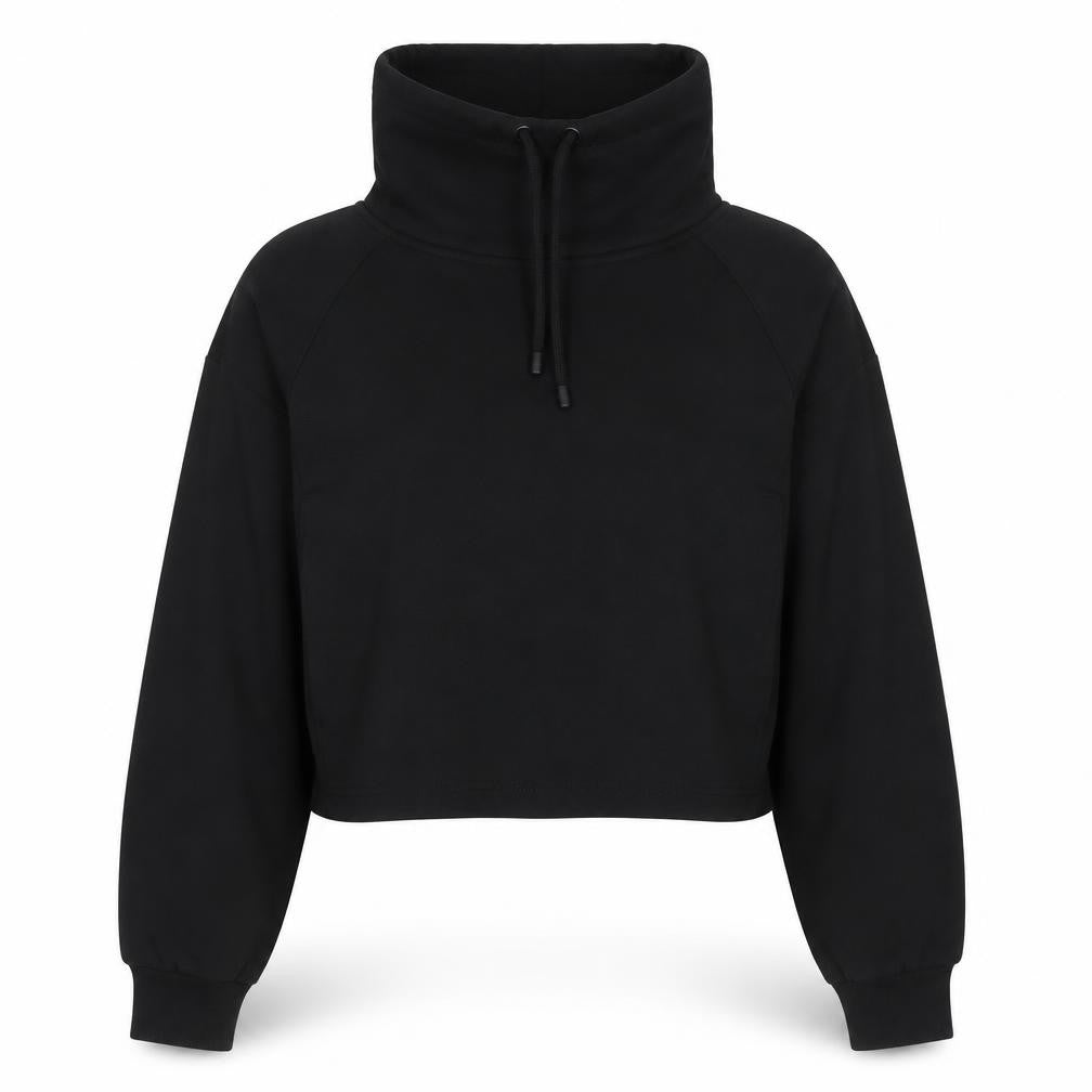 Womens UK Size XS F&F Black Pullover Sweatshirt