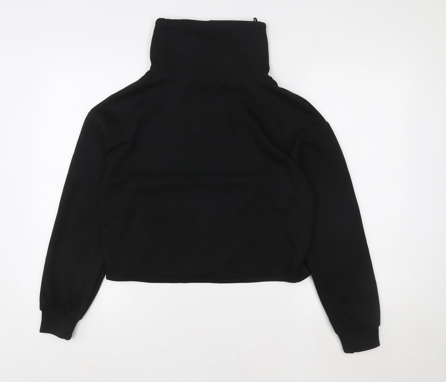 Womens UK Size XS F&F Black Pullover Sweatshirt