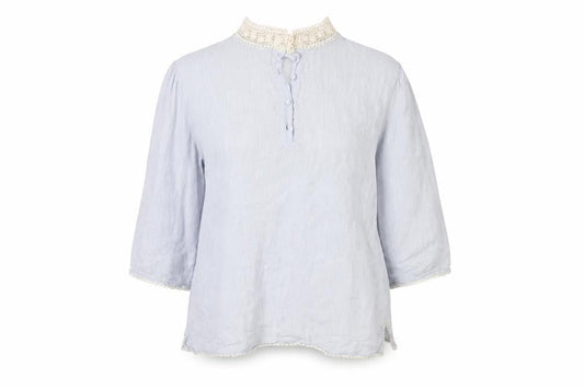 Womens UK Size S Zara Basic Grey Bohemian Blouse